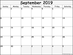 September 2019 Calendar Free Printable Monthly Calendars Blank Monthly Calendar Template Calendar 2019 Printable Monthly Calendar Printable