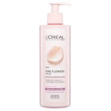 L Oreal Fine Flowers Cleansing Milk 400ml Cleansing Milk Cleanser And Toner Makeup Remover Lotion