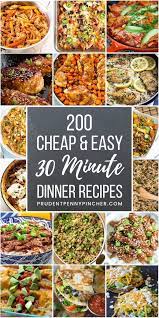 Serve with 5 minute bread pudding. 200 Cheap And Easy 30 Minute Meals Prudent Penny Pincher