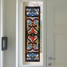 If you want to add a sense of privacy to windows facing the street or a neighbor's. Stained Glass Panels Wall Decor The Home Depot