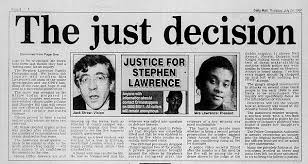 His murder was pivotal in changing public attitudes on racism. Stephen Lawrence Case How Killers Were Finally Brought To Justice Daily Mail Online