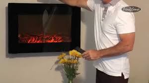Rather, it's used to create a certain atmosphere and charm that only a fire can provide. Black Wall Mounted Electric Fireplace Instructional Video Item 60757 Youtube