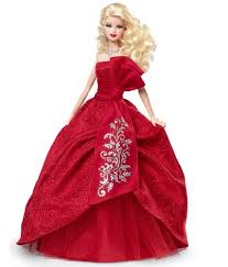 2012 Mattel Holiday Barbie Doll Collector Blonde Hair Red Silver Dress Ebay Barbie Dress Barbie Dolls Holiday Barbie Dolls