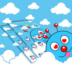 Download Blue Cute Cartoon Theme Free For Android Blue Cute Cartoon Theme Apk Download Steprimo Com