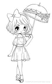 Anime coloring pages to print and color.anime & manga coloring pages. Kawaii Anime Coloring Pages For Kids Drawing With Crayons