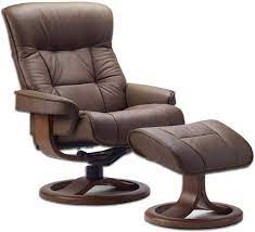 Amazon Com Fjords Bergen Large Leather Ergonomic Recliner Chair With Ottoman In Havana Nl 120 No Leather Recliner Leather Recliner Chair Recliner With Ottoman