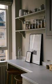 A breakfast bar is a versatile addition to any kitchen. Small Galley Kitchen With Bespoke Breakfast Nook My Paradissi