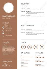 Find & download free graphic resources for photoshop template. Clean And Modern Resume Cv Template With Icons White Background Royalty Free Cliparts Vectors And Stock Illustration Image 117804654