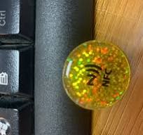 Social Media Gold Silver Shinny Hologram NFC Tag Waterproof ...