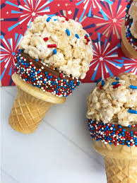 Fun July 4th Rice Krispie Treats For Kids Recipe Rice Krispies Rice Krispie Treats 4th Of July Desserts