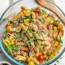 Creamy Chicken Pesto Pasta Salad Healthy Fitness Meals