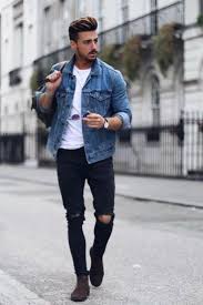 Jean Jacket Outfits For Men Denim Jacket Men Outfit Mens Fashion Denim Denim Jacket Fashion