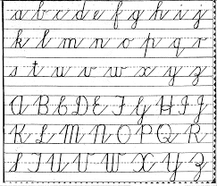 free cursive handwriting charts practical pages