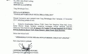 Contoh Surat Rasmi Kepada Ketua Menteri Sabah Rasmi L Otosection