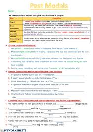Modal Verbs Online Worksheet You Can Do The Exercises Online Or Download The Worksheet Verb Worksheets English As A Second Language English Teaching Resources