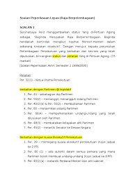 Sesuatu keputusan kerajaan persekutuan di bawah bahagian iii perlembagaan ini tidaklah tertakluk kepada rayuan atau kajian semula di dalam. Soalan Peperiksaan