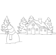 How To Draw A Winter Scenery Really Easy Drawing Tutorial The wooden church there was built at the end of the 17th century and preserved until now. how to draw a winter scenery really