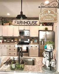 Maybe you would like to learn more about one of these? 30 Farmhouse Kitchen Decor Ideas To Make Your Kitchen Look Warm Welcoming Hike N Dip Kitchen Cabinets Decor Above Kitchen Cabinets Farmhouse Kitchen Decor
