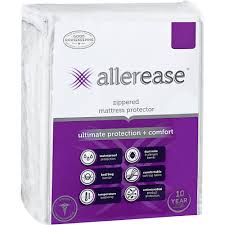 Allerease Polyester Vinyl Free Twin Ultimate Protection And Comfort Waterproof Bed Bug Antimicrobial Zippered Mattress Protector 3510atc The Home Depot Mattress Protector Bed Bugs Mattress