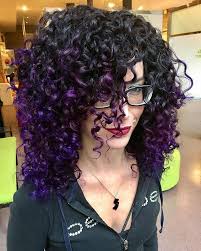 Purple Black Ombre Curly Hair Ombre Curly Hair Ombre Hair Blonde Purple Ombre Hair