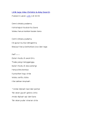 Bulan Madu Di Awan Biru Chordtela