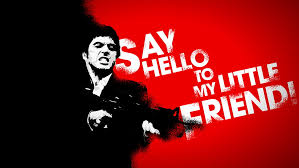 (scarface 1983)al pacino's tony montana is one of. Say Hello To My Little Friend Illustration Al Pacino Gangsters Hd Wallpaper Wallpaper Flare