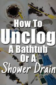 More images for how to dissolve hair in shower drain » How To Unclog A Bathtub Or Shower Drain From Hair