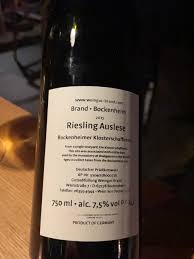 Maybe you would like to learn more about one of these? Brand Bockenheimer Klosterschaffnerei Riesling Auslese Vivino