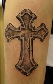 A simple but attractive cross tattoo on chest. 22 Eye Catchy Cross Tattoo Ideas For Men Styleoholic