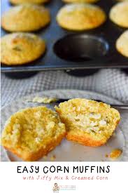These Easy Jiffy Cornbread Muffins Are Sweet And Moist Thanks To Creamed Corn But Have A Touch Of Spice Thanks To G Jiffy Cornbread Cornbread Cornbread Muffins