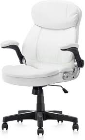 Kerms High Back Pu Leather Executive Office Chair Adjustable Recline Locking Flip Up Arms Computer Executive Office Chairs Office Chair Chair