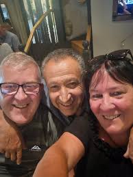 Great seeing vangelis after 16 years younger looking he's getting great  nights in his bar with the lovely Veronica and theo hopefully we'll be back  soon ❤️