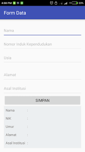 Menampilkan kumpulan database menggunakan dataset; Cara Membuat Aplikasi Android Form Input Data Sederhana By Mochammad Sebbhie Tyasworo Medium