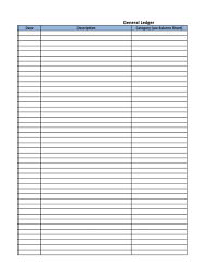Be sure to define the date range choices you want available on expense & ledger reports. 38 Perfect General Ledger Templates Excel Word á… Templatelab