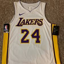 Bryant is the only player in league history to have two jersey numbers retired with the same team. Nike Other Authentic Kobe Bryant Lakers Jersey 24 White Poshmark