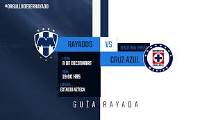 Aunque acumulan menos tiempo de letargo en la liga mx, perdieron en casa dos finales. Guia Rayada Rayados Vs Cruz Azul Semifinal Vuelta Sitio Oficial Del Club De Futbol Monterrey
