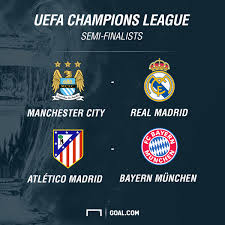 The official home of the #ucl on instagram hit the link linktr.ee/uefachampionsleague. Manchester City Face Real Madrid Atletico Face Bayern Munich Champions League Semi Final Draw Results Goal Com