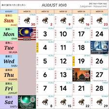 7 days) 16 september 2020 (16 september 2020) • hari malaysia (malaysia day) 10 oktober 2020 (10 october 2020) • hari jadi tyt sarawak (sarawak governor's birthday) welcoming new. Kalendar Kuda Tahun 2020 Versi Pdf Dan Jpeg