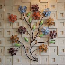 Metal tree wall art, 2 face decor, metal wall decor, 3 pieces wall hangings 5385. Wall Decal Idea Wall Decor Metal Flowers