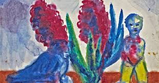 Emil Nolde Still Life With Hyacinths Two Sculptures Emil Nolde German Art Modern Art