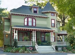 The america's heritage palette pays homage to key architectural styles throughout american history. Greens And Red Brown Exterior House Paint Color Combinations Victorian House Colors House Paint Exterior