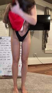 Christina Khalil Bare tits accident Xmas Swimsuit Clip - Thothub