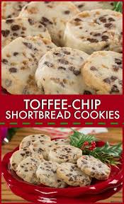 Toffee-Chip Shortbread Cookies