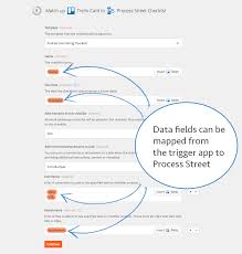 Process Street Zapier Data Mapping