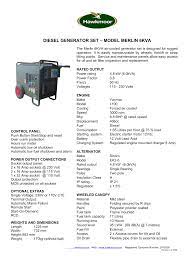 Prime mover power is often rated in horsepower (us) or kilowatts (everywhere else). Diesel Generator Set Model Merlin 6kva Manualzz