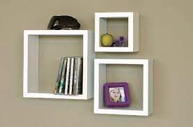Amazon Com Nexxt Cubbi 3 Piece Shelf Set White Floating Shelves Cube Wall Shelf Floating Cube Shelves Wall Shelves