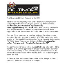 If you cannot participate in the baltimore running festival for any reason in 2021, you may defer your race entry until 2021. 2019 Baltimore Running Festival Fop 3