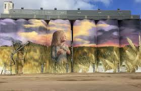 Painted Silos Adelaide Street Art Pavement Art 3d Street Art