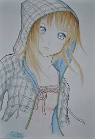 Anime hoodie drawing character design. Anime Girl Hoodie Drawing Cuties Anime