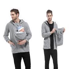 Dad Sweatshirts Multifunctional Infant Carrier Winter Hoodies Zipper Sweat A Capuche De Maternite Kan Baby Wearing Jacket Baby Wearing Coat Baby Carrier Hoodie